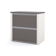 Bowery Hill L-Shaped Office Set with Lateral File in Sandstone