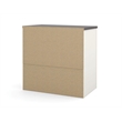 Bowery Hill L-Shaped Office Set with Lateral File in Sandstone