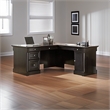 Bowery Hill L-Shaped Contemporary Engineered Wood Computer Desk in Wind Oak