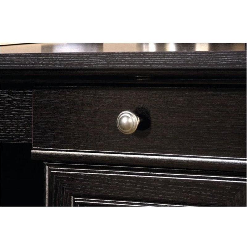 Bowery Hill L-Shaped Desk in Wind Oak