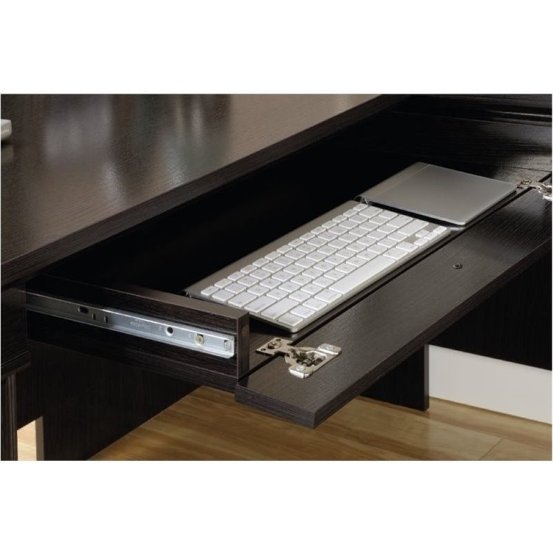 Bowery Hill L-Shaped Desk in Wind Oak