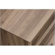 Bowery Hill Wood Executive Desk with File Drawer in Salt Oak