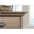 Bowery Hill Wood Executive Desk with File Drawer in Salt Oak