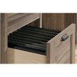Bowery Hill Wood Executive Desk with File Drawer in Salt Oak