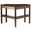 Bowery Hill Transitional Wood Corner Computer Desk in Rich Espresso