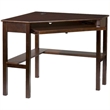 Bowery Hill Transitional Wood Corner Computer Desk in Rich Espresso