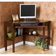 Bowery Hill Transitional Wood Corner Computer Desk in Rich Espresso