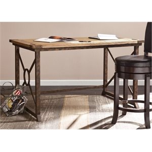 Bowery Hill Tilt-Top Drafting Desk in Oak
