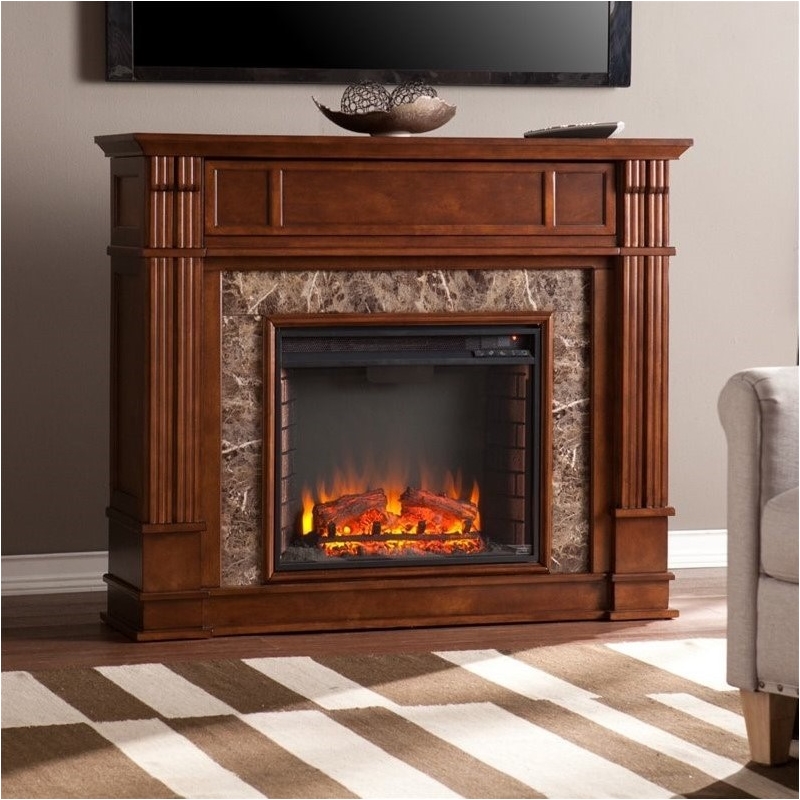 Bowery Hill Traditional Wood TV Stand for TVs up to 48'' in Whiskey Maple