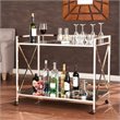Bowery Hill Bar Cart in Metallic Gold