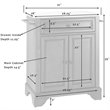 Bowery Hill Stainless Steel Top Kitchen Island in Black