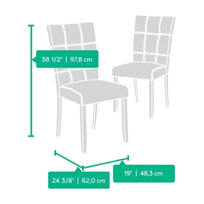 Bowery Hill Dining Chair in Cherry (Set of 2)