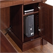 Bowery Hill Engineered Wood Select Cherry Desk L-Shaped Durable Adjustable 68.82