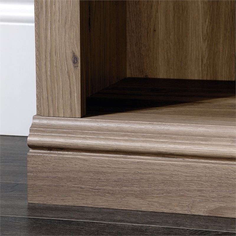 Bowery Hill 5-Shelf Transitional Engineered Wood Bookcase in Salt Oak