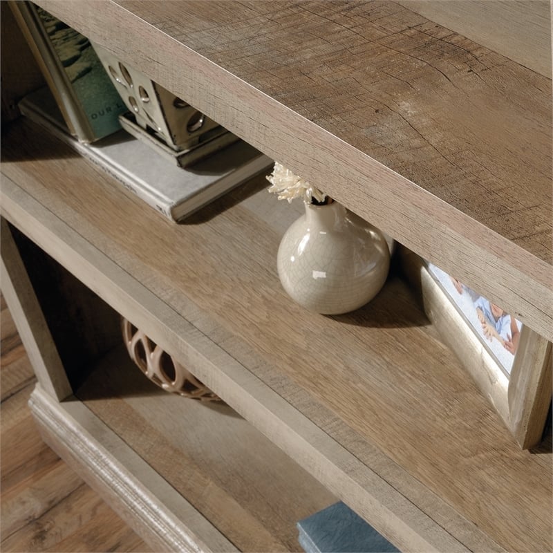 Bowery Hill Engineered Wood Lintel Oak Bookcase Rectangular 69.76