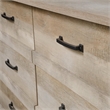 Bowery Hill Engineered Wood 6-Drawers Double Dresser in Lintel Oak