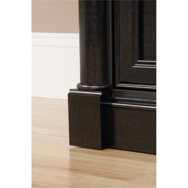 Bowery Hill 2 Drawers Lateral Black Engineered Wood Filing Cabinet Easy Assembly