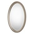Bowery Hill Polystyrene Metallic Silver Mirror Oval 32