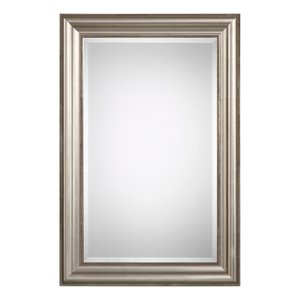 Bowery Hill Wood Silver Mirror Rectangular 36&quot x 24&quot