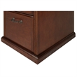 Bowery Hill 2 Drawers Vertical Oak Wood Filing Cabinet Pre-assembled