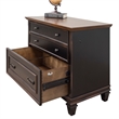 Bowery Hill Wood Black Filing Cabinet Rectangular 31