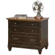 Bowery Hill Wood Black Filing Cabinet Rectangular 31