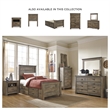 Bowery Hill Engineered Wood Twin Panel Headboard in Rustic Brown