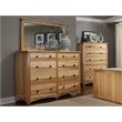 Bowery Hill 8 Drawer Dresser in Natural