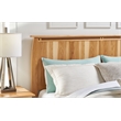 Bowery Hill Solid Wood Queen Panel Bed in Natural