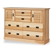 Bowery Hill 7-Drawer Contemporary Wood Bedroom Dresser in Natural