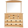 Bowery Hill 7-Drawer Contemporary Wood Bedroom Dresser in Natural