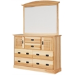 Bowery Hill 7-Drawer Contemporary Wood Bedroom Dresser in Natural