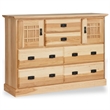 Bowery Hill 7-Drawer Contemporary Wood Bedroom Dresser in Natural