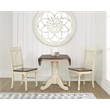 Bowery Hill Round Drop Leaf Dining Table in Buttermilk