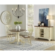 Bowery Hill Round Drop Leaf Dining Table in Buttermilk