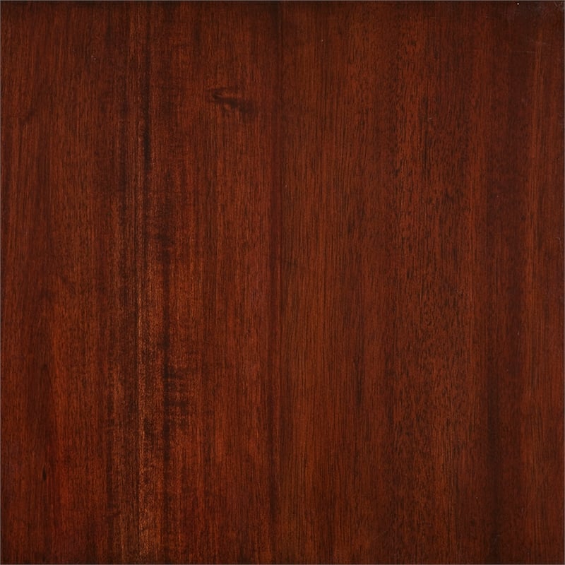 Bowery Hill Transitional Solid Wood King Panel Bed in Cherry Brown