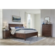Bowery Hill Transitional Solid Wood Queen Panel Storage Bed in Cherry Brown