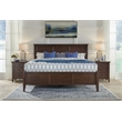 Bowery Hill Transitional Solid Wood Queen Panel Storage Bed in Cherry Brown
