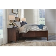 Bowery Hill Transitional Solid Wood Queen Panel Storage Bed in Cherry Brown