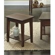Bowery Hill Solid Wood Cherry Brown End Table Rectangular 24