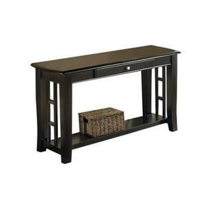 Bowery Hill Black Sofa Table