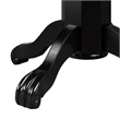 Bowery Hill Traditional Wood Pub Table with Claw and Ball Feet in Black