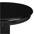 Bowery Hill Traditional Wood Pub Table with Claw and Ball Feet in Black
