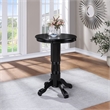 Bowery Hill Traditional Wood Pub Table with Claw and Ball Feet in Black