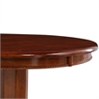 Bowery Hill Round Traditional Wood Pub Table with Dedestal Base in Cherry