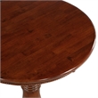 Bowery Hill Round Traditional Wood Pub Table with Dedestal Base in Cherry