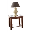 Bowery Hill Slate Wood Cherry End Table Rectangular 24