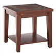 Bowery Hill Slate Wood Cherry End Table Rectangular 24