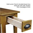 Bowery Hill Bin Pull Narrow End Table in Candleglow Finish