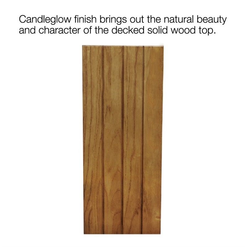 Bowery Hill Bin Pull Narrow End Table in Candleglow Finish